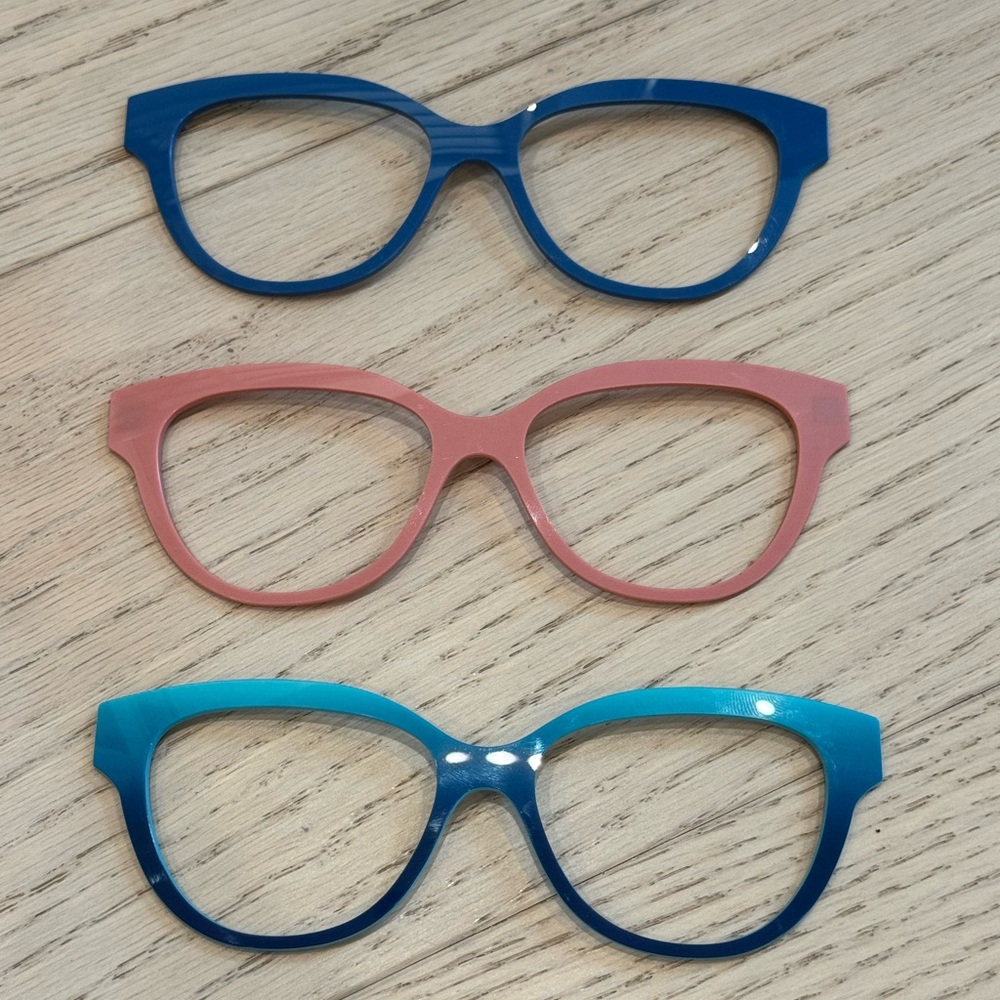Set of Three Quinn Glasses Toppers